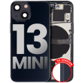Back Housing W/ Small Components Pre-Installed Compatible For iPhone 13 Mini (US Version) (Used OEM Pull: Grade A) (Midnight)