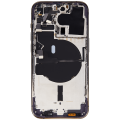Back Housing W/ Small Pre-Installed Compatible For iPhone 14 Pro (U.S Version) (No Logo) (Aftermarket Plus) (Deep Purple)