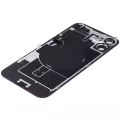 Back Glass With Steel Plate With Wireless NFC Charging MagSafe Magnet & Flashlight Flex Compatible For iPhone 16 (Used OEM Pull: Grade A) (Pink)